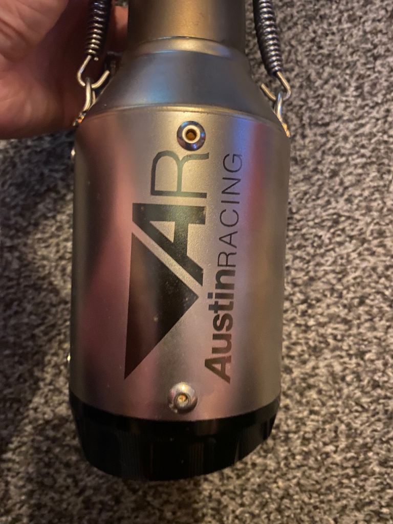 Austin Racing motorbike exhaust