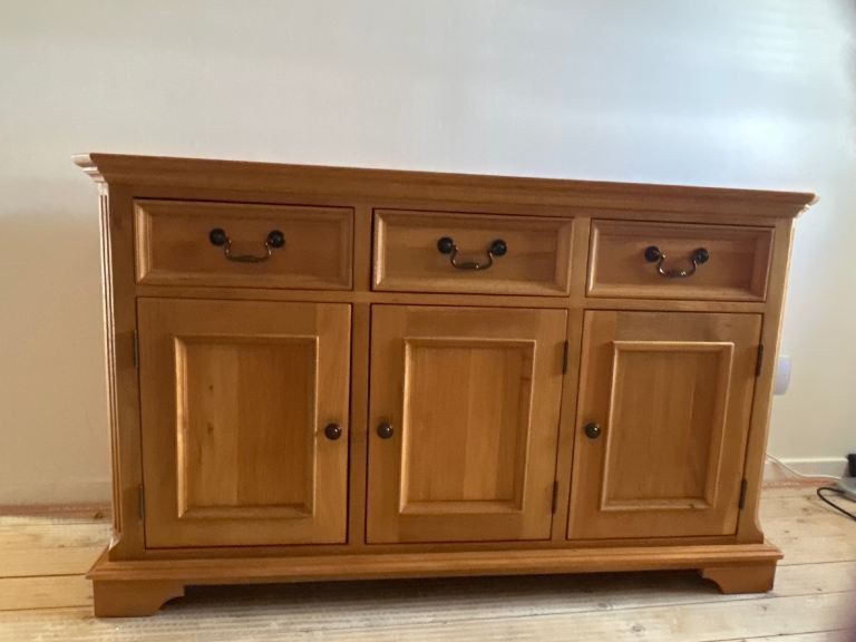 Wooden Sideboard with Drawers and Cupboards – Good Condition
