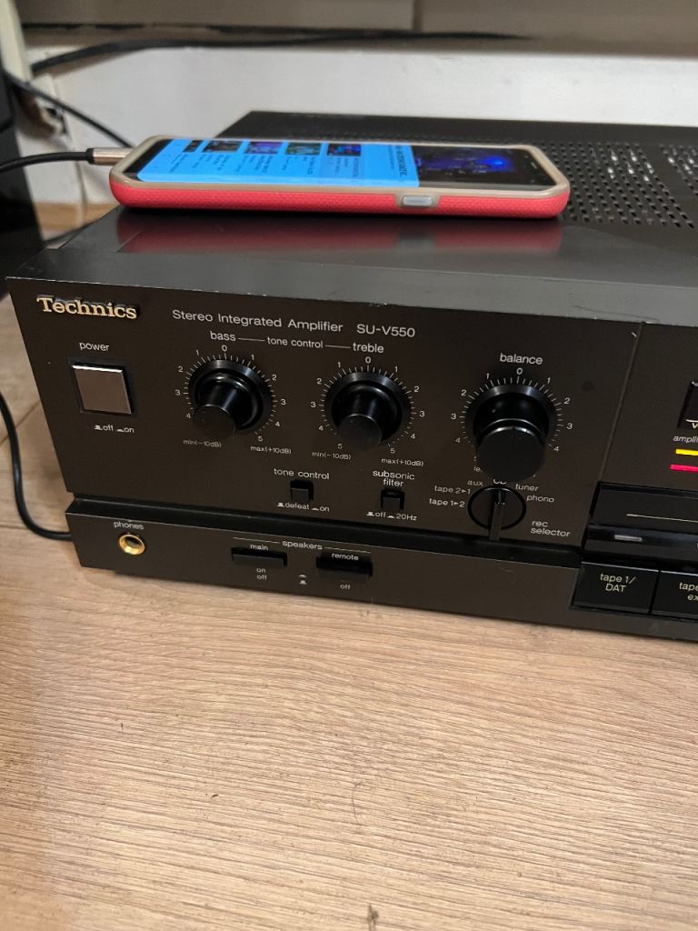 Technics SU-V550 CLASS AA AMP/Power Cable Good Working 