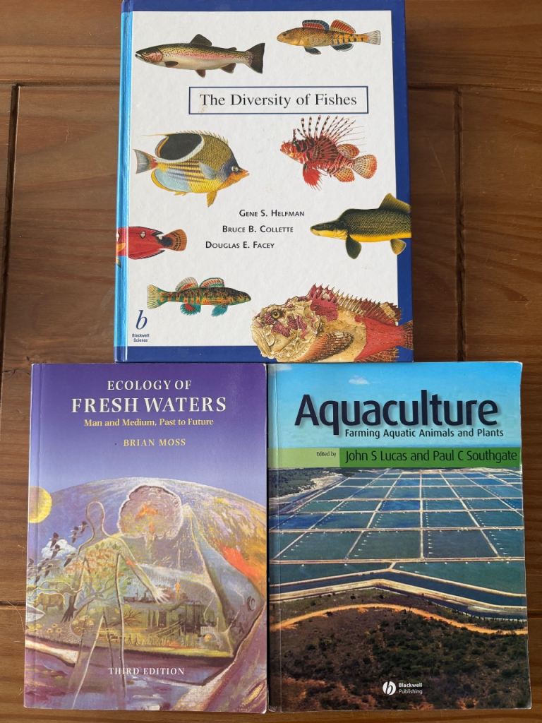 Three Fish/Aquaculture Textbooks - Good Condition