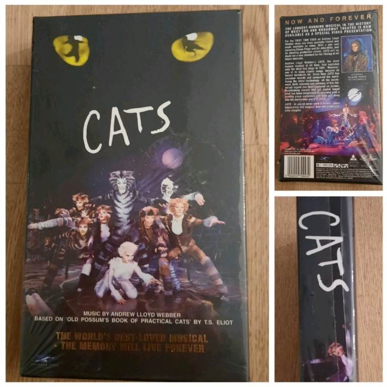 Andrew Lloyd Webber Cats VHS video tape (sealed) world's best musical 