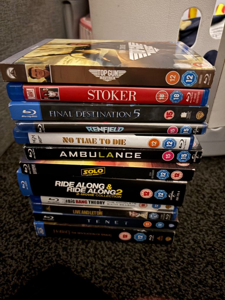 Large Bundle of Blu-ray films 