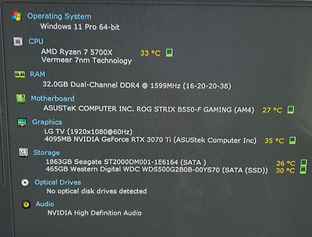 Gaming PC - GTX 3070 Ti - Ryzen 5700x