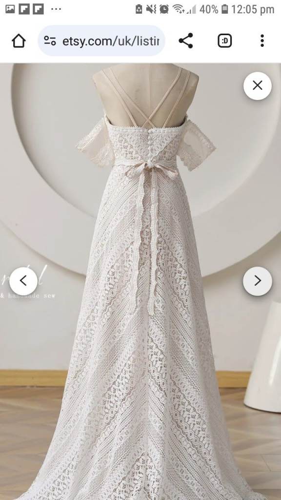 Wedding Dress Bohemian/Vintage