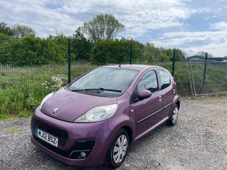 PEUGEOT 107 1.0 ACTIVE 12 REG PURPLE 5 DOOR MOT NOVEMBER 24TH 2026 TAX £20 LOW INSURANCE 60+MPG
