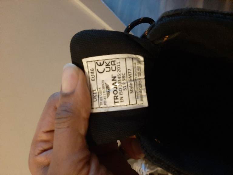 image for TROJAN Hyperion Men’s Black S1P Safety Trainers 3 size 11