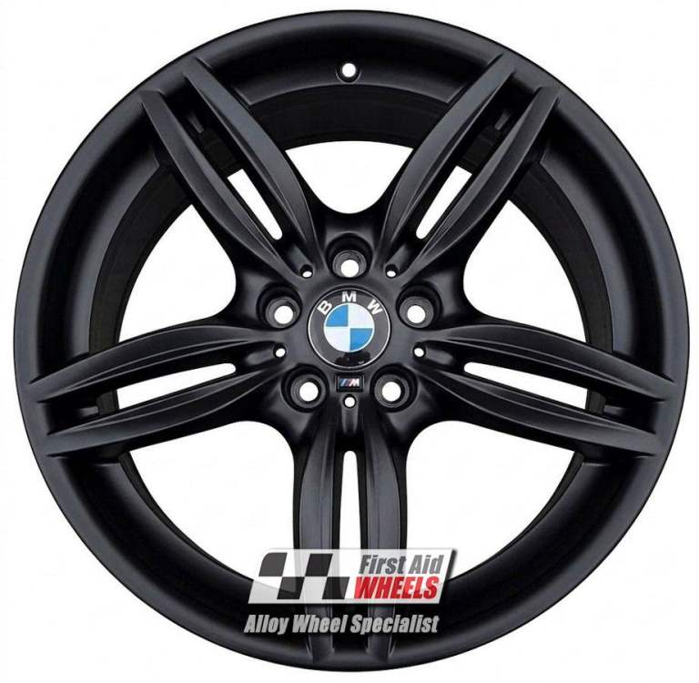 R379BS Swap BMW 5 6 SERIES 4X 19'' GENUINE STYLE 351M SATIN BLACK ALLOY WHEELS