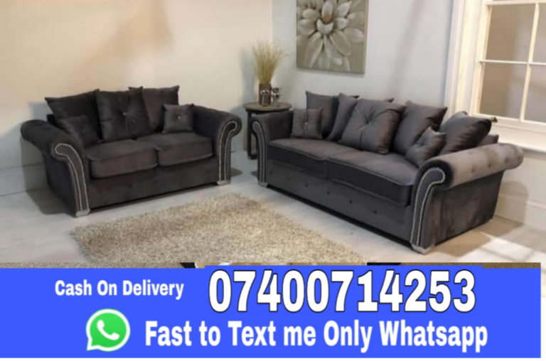 Comfy Corner five seater Ashwin L Shape Sofa with cushions & stool