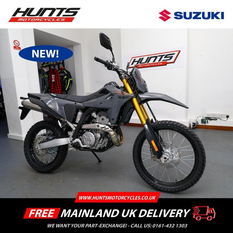 NEW Suzuki DR-Z4S - A2 Legal Enduro. Grey. £7,999 ON THE ROAD (NO ADDED FEES!)