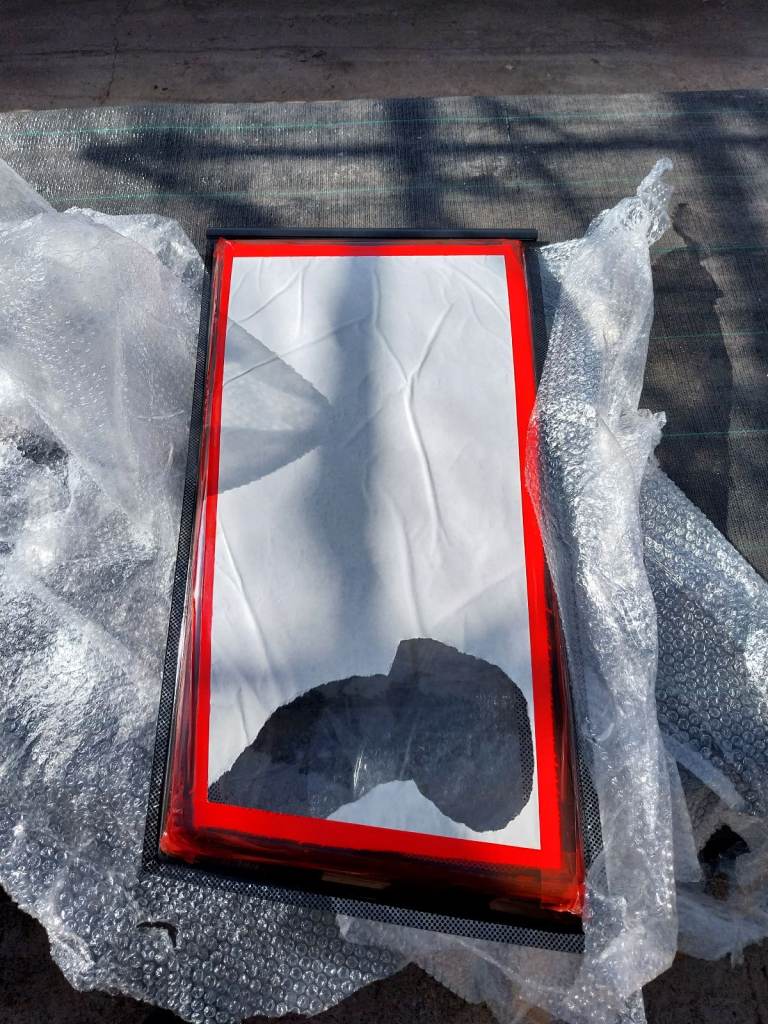 2017 elddis caravan front offside window 