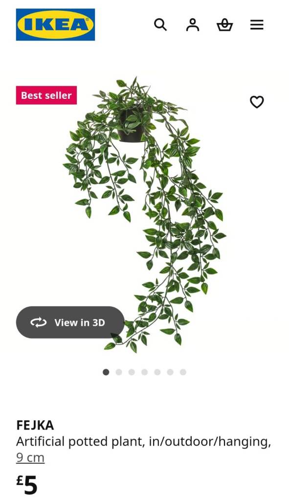 Ikea artificial plants