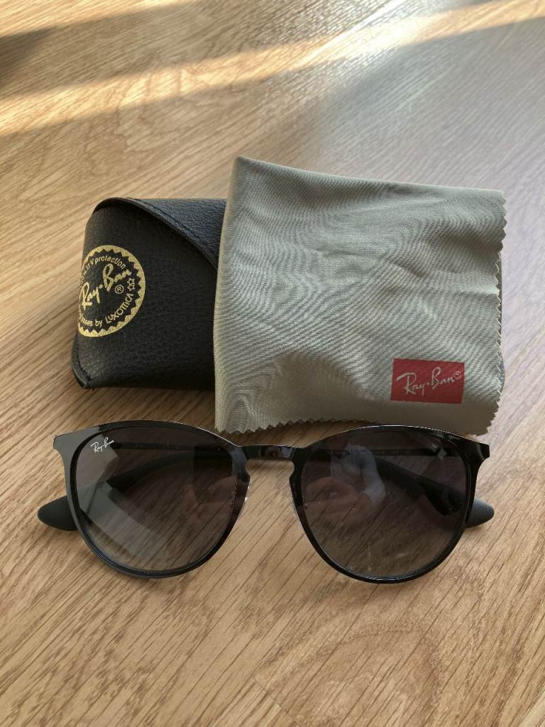 Men’s Ray Ban Sunglasses Erika Metal in black/grey, Used very seldomly, Very good condition