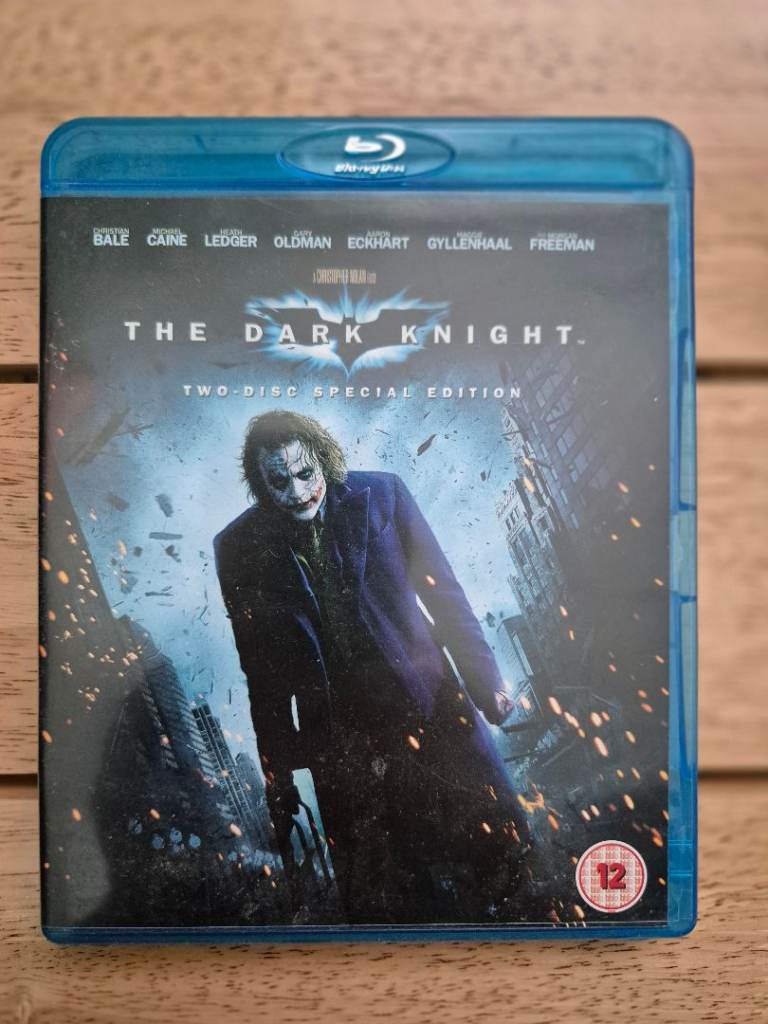 The Dark Knight Blu-ray (2008) Christian Bale, Nolan (DIR) cert 12 / 2 discs