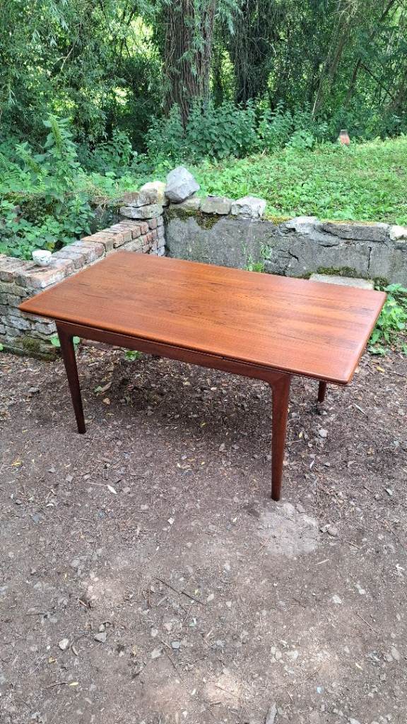 Johannes Andersen Danish Teak Dining Table 