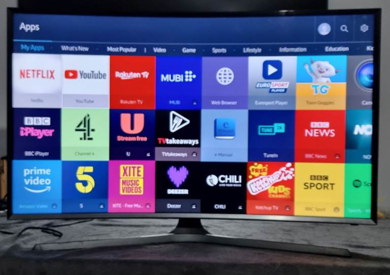 Smart tv 40 inch samsung curved 