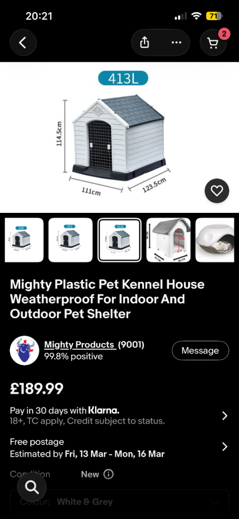 FREE - XL DOG KENNEL - FREE