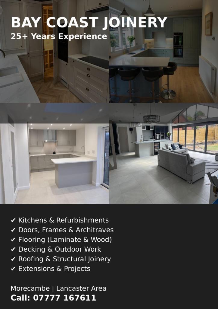 🔨 Experienced Joiner – New to Morecambe 🔨