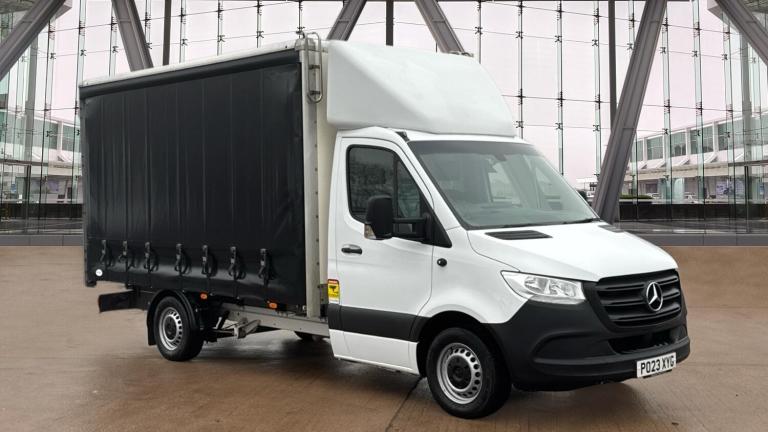 2023 Mercedes-Benz Sprinter 315 CDI Progressive L2 Curtainside Air Con Eu6 150PS Curtainsider Die...