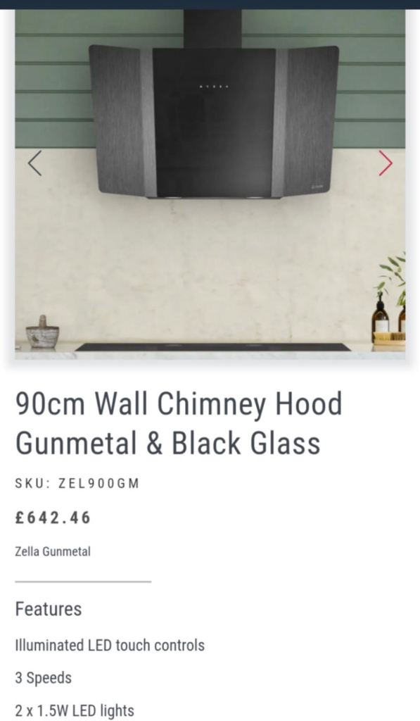 New cooker hood *reduced*