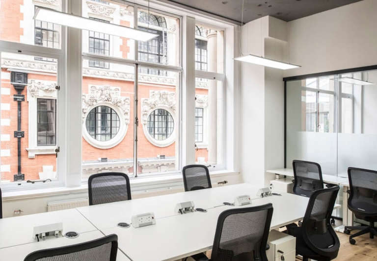 Furnished offices to rent in *Fitzrovia*. Office Spaces for 3 to 55 desks W1
