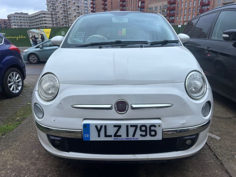 2009 FIAT 500 WHITE