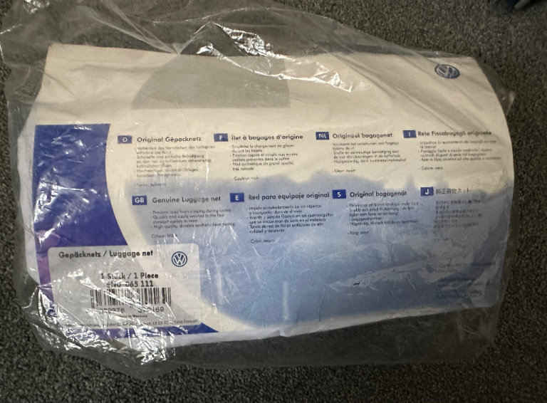 VW Boot Net Luggage Securing Cargo Net Genuine Accessory