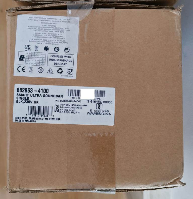 Bose Smart Ultra Soundbar – NEW SEALED BOX WITH WARRANTY 