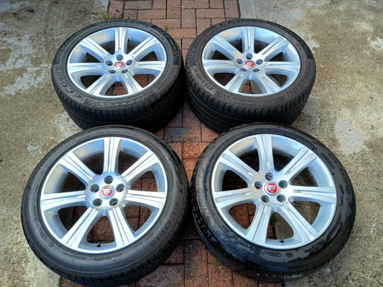 Ultra Rare 18" Jaguar Alloys 5x108 Wheels Tyres XF XJ XE XK