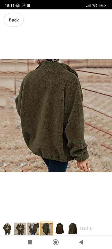 Women Warm Fuzzy Fleece Sweatshirt Winter Coat,Casual Lapel Zip Up Long Sleeve Jacket, Size S❗