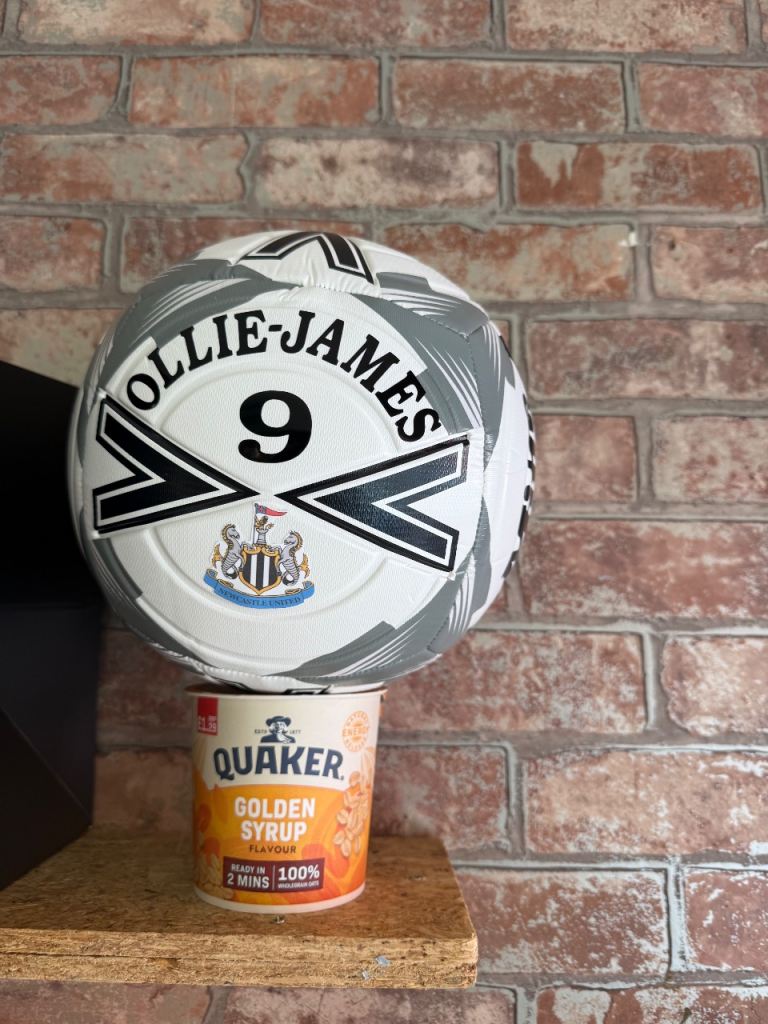 Mitre ball and bag personalised