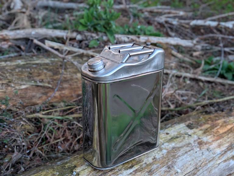 20 litre stainless steel fuel jerry can 