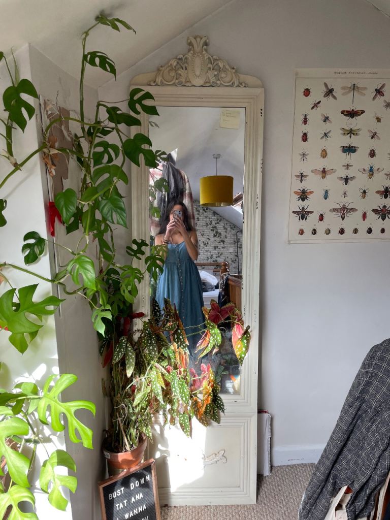 Vintage standing mirror 