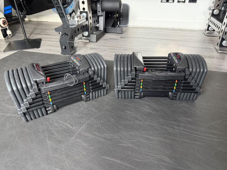 PowerBlock Pro EXP Stage 1 + 2 Adjustable Dumbbells – Excellent Condition