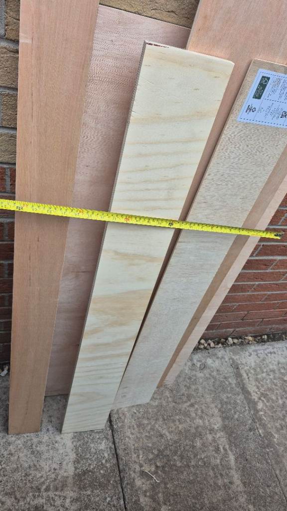 Mixed Plywood & Timber Boards - Various Sizes