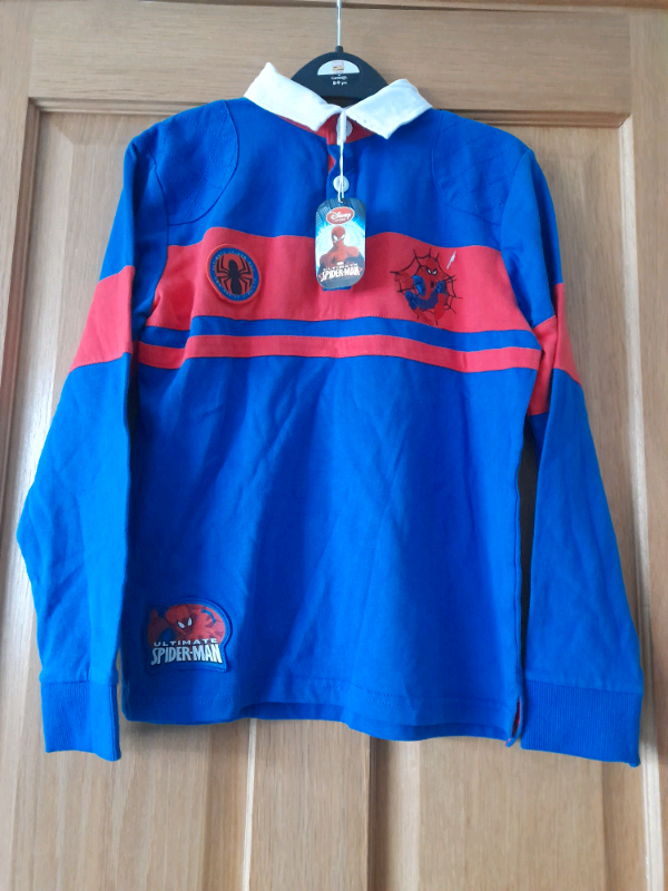 9-10 YRs Spiderman Shirt Long Sleeves With Tags