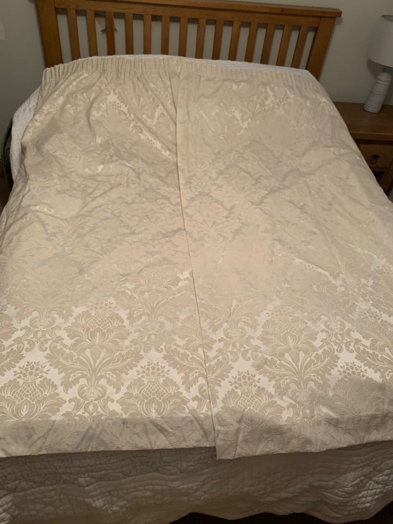 Elegant pair of Dorma Damask Curtains