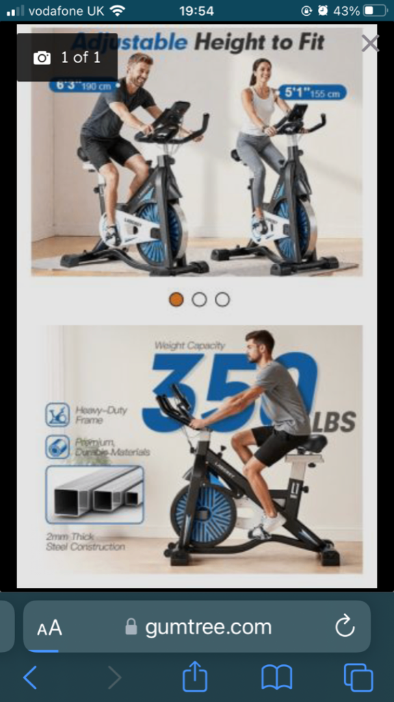 Exercise Bike like new 