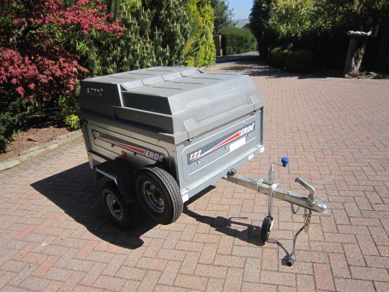 Erde 122 trailer,ABS cover,Jockey wheel,Spare wheel.