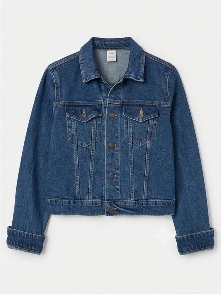 Bershka Women Jean Jacket with Graphic