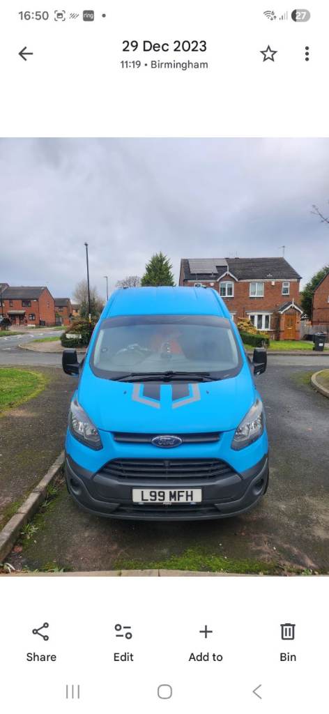 Ford, TRANSIT CUSTOM, Panel Van, 2014, Manual, 2198 (cc)