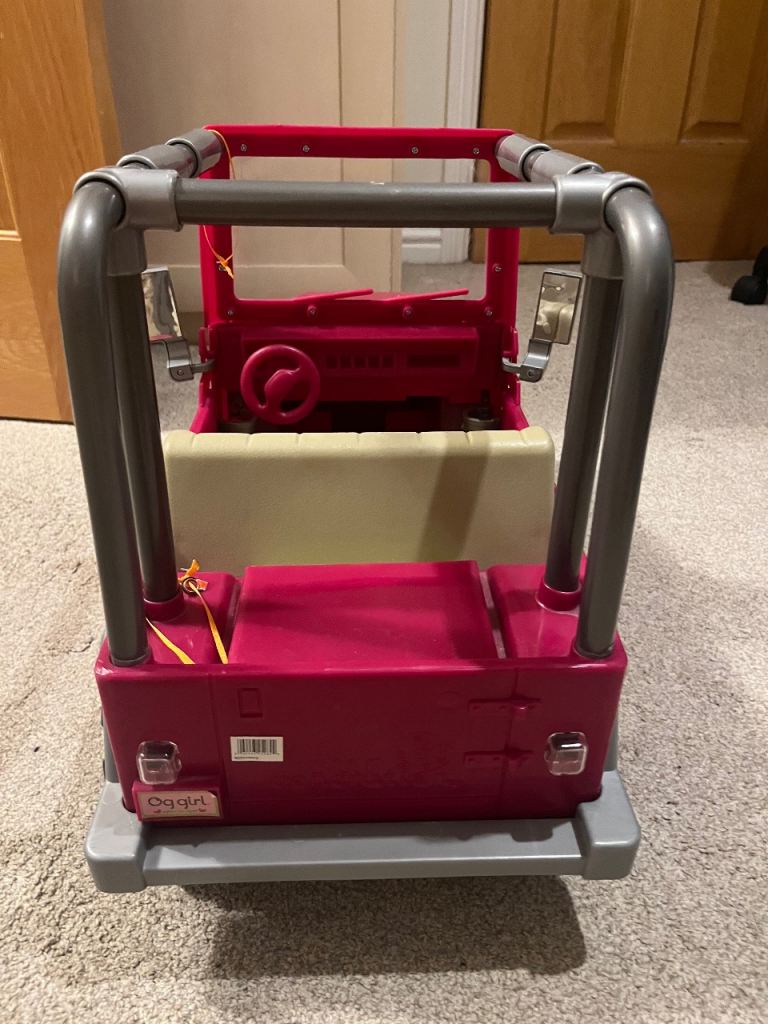 Our Generation Doll Camper Van and Matching Jeep with tow bar