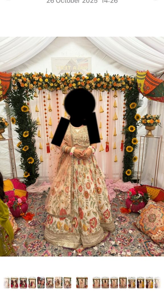 Mehndi dress worn once Oct 2025