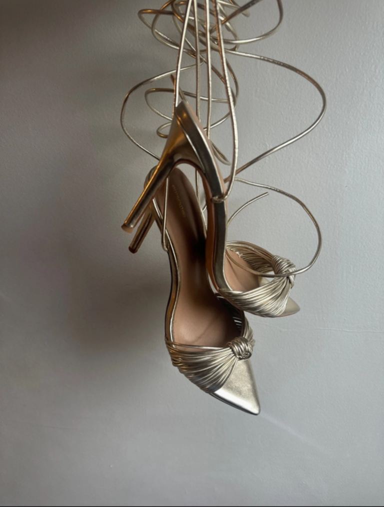 Gold High Heels 
