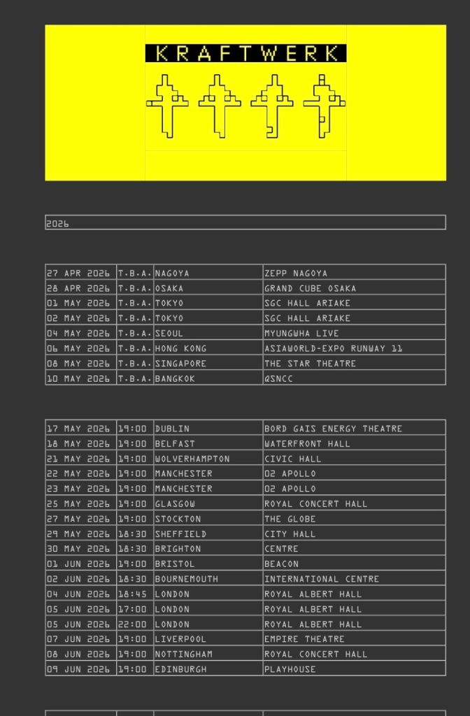 Kraftwerk Edinburgh Playhouse