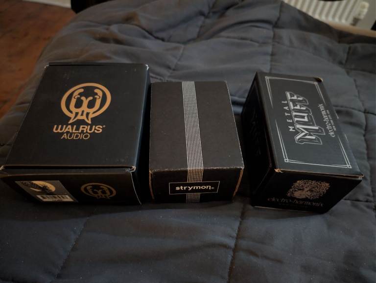 Multiple Guitar Effects Pedals