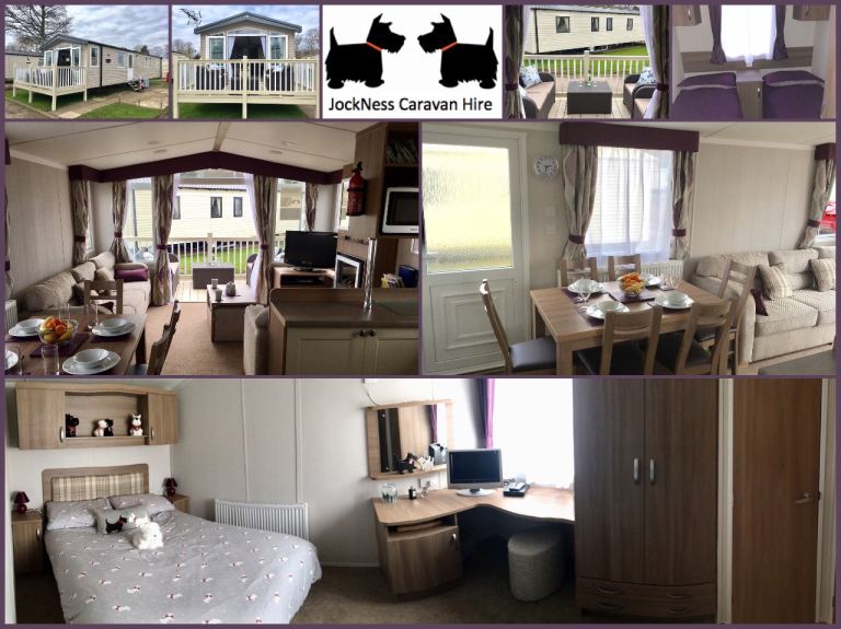  Modern 3 Bedroom Caravan for hire at Haggerston Castle Holiday Park