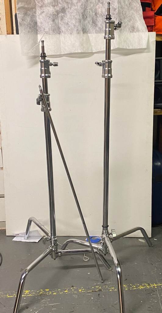 2x C-Stands Light Stands for Studio Photography – Good Condition