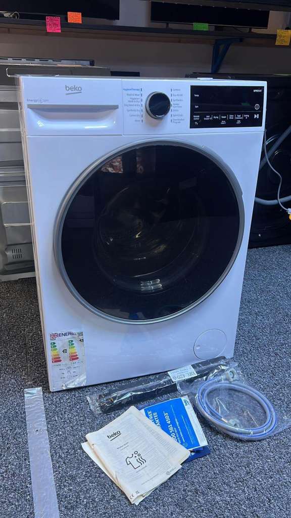 BEKO Pro B3D512844UW WiFi-enabled 12 kg Washer Dryer - White