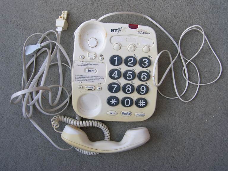 USED LARGE NUMBER TELEPHONE. 