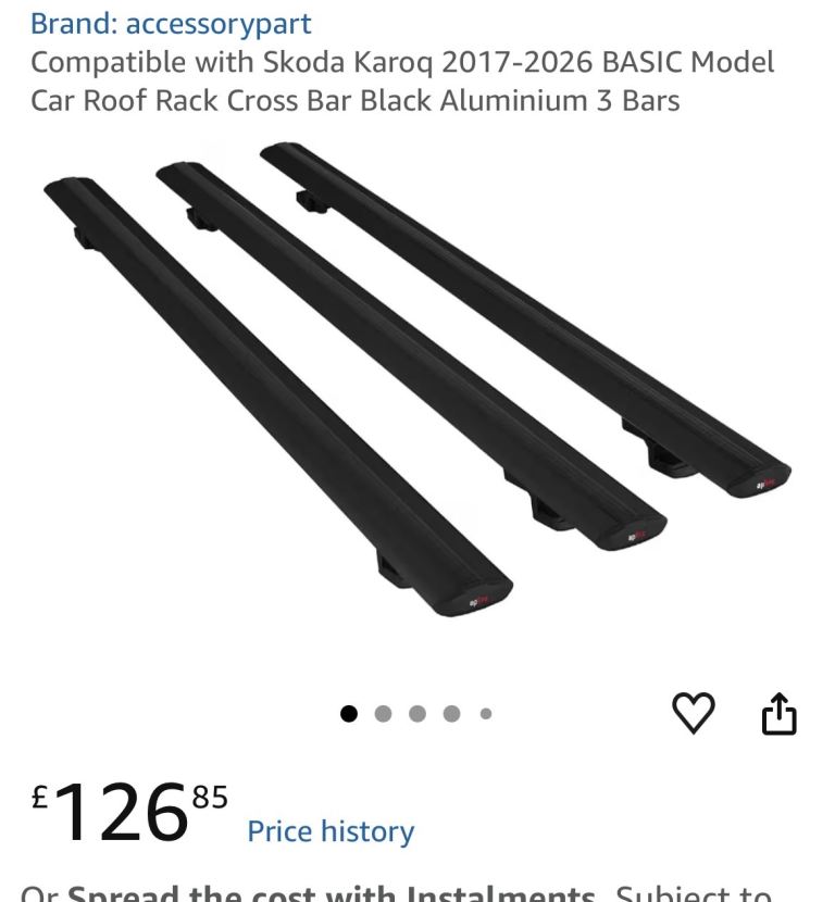 Roof Bars Skoda Karoq (Brand New)
